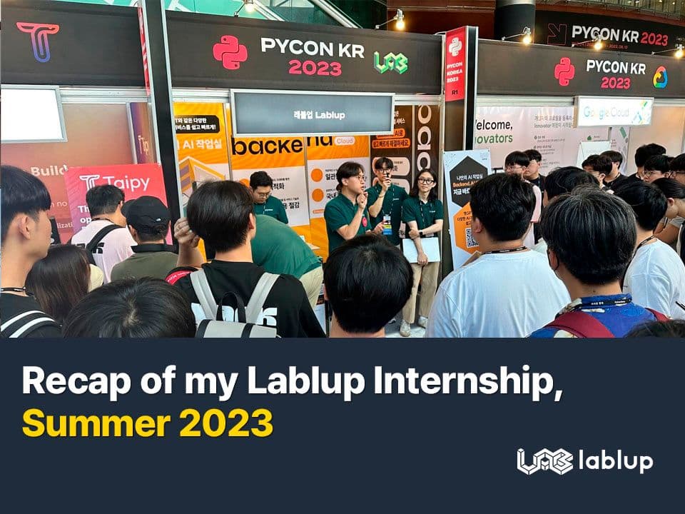 Recap of my Lablup Internship, Summer 2023
