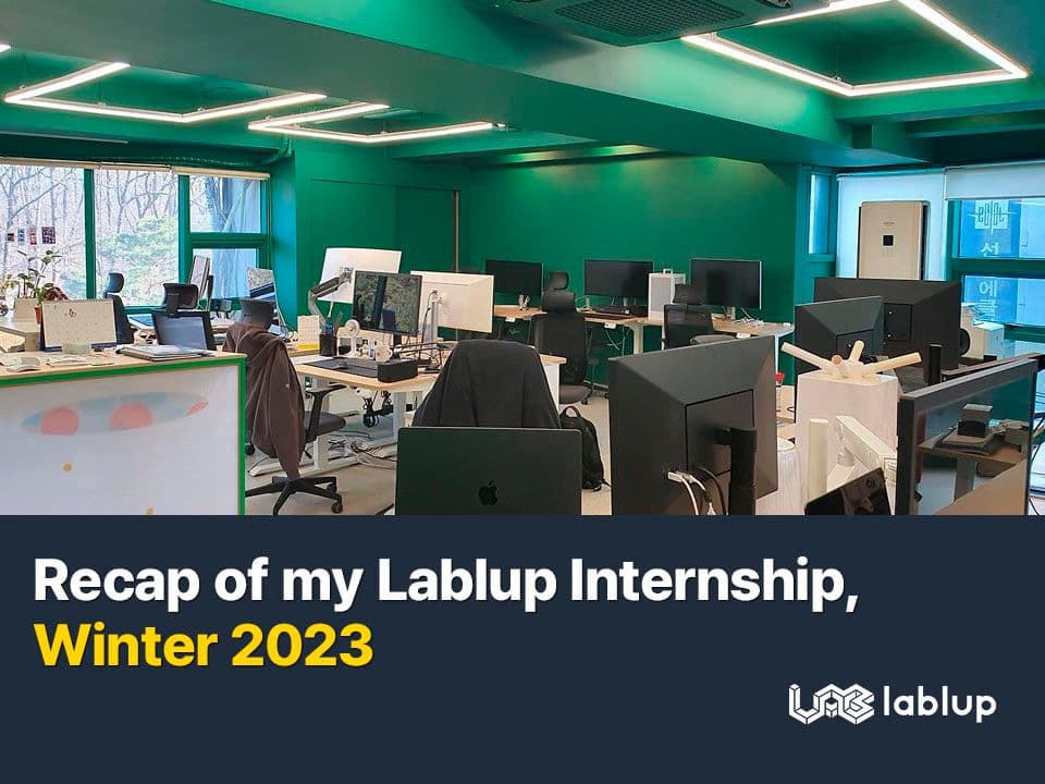 Recap of my Lablup Internship, Winter 2023